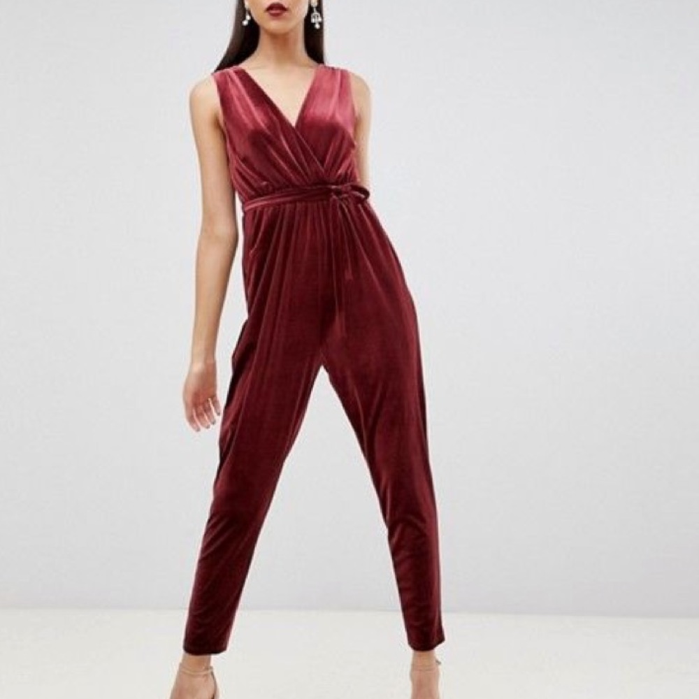 ASOS DESIGN Velvety Jumpsuit
